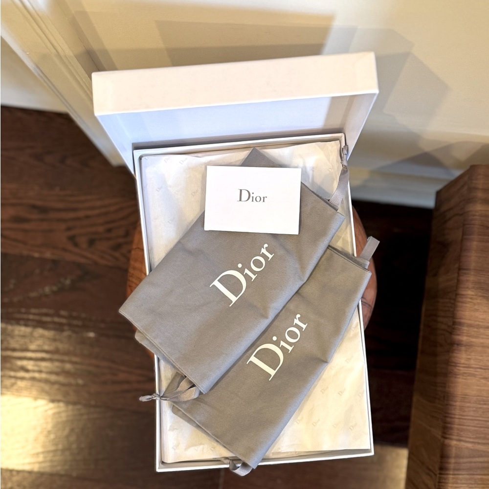 NEW IN BOX Dior J’Adior Tartan Flat Size 36.5 - Picture 7 of 7
